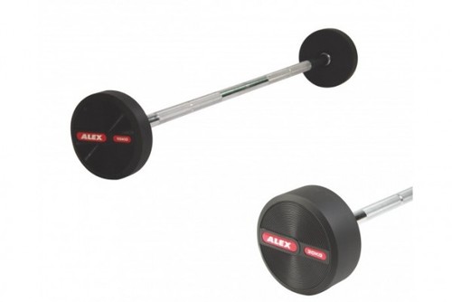 20LB-110LB rubber TPU STRAIGHT BARBELL