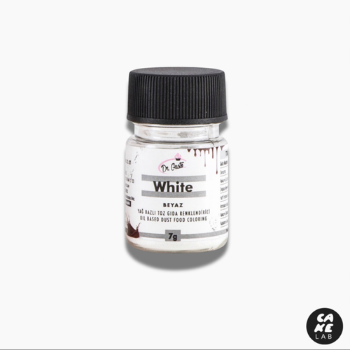 Cake Lab  - White - Oil based powder 7g - Oil based powder colors, used for chocolates