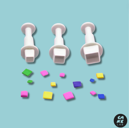 Cake Lab  - Mini Squares plunger cutters