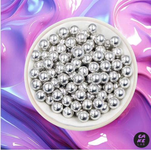 6mm Silver Sprinkles - 100g