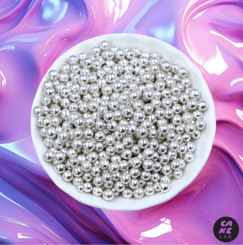 4mm Silver Sprinkles - 100g