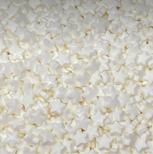 White stars sprinkles - 100g