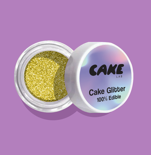 Neon Yellow Cake Glitter