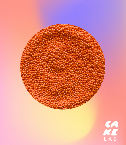 2mm Orange Sprinkles - 100g