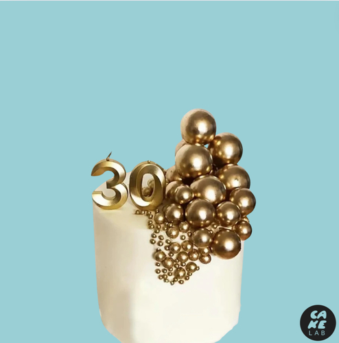Golden Cake Decor 20 pcs