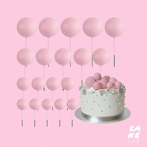 20 pcs Cake Decor - Pink