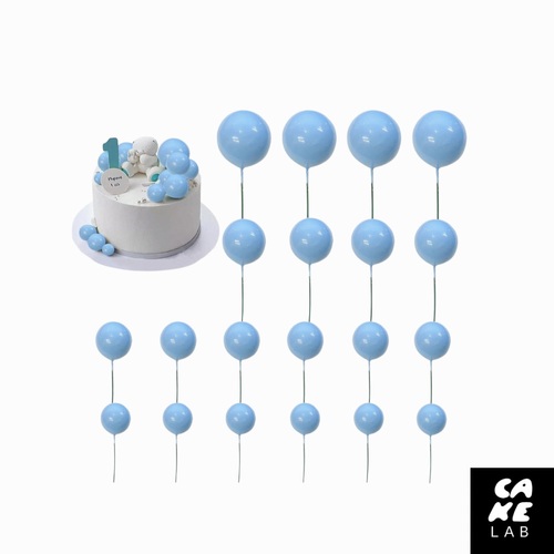 20 pieces Cake Decor - Blue