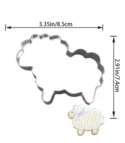 Sheep cookie cutter
