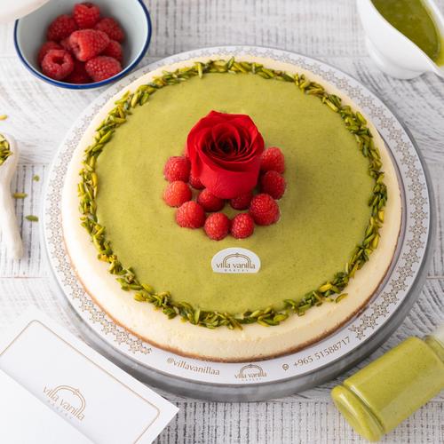 Villa Vanilla - Pistachio Rose Cheesecake