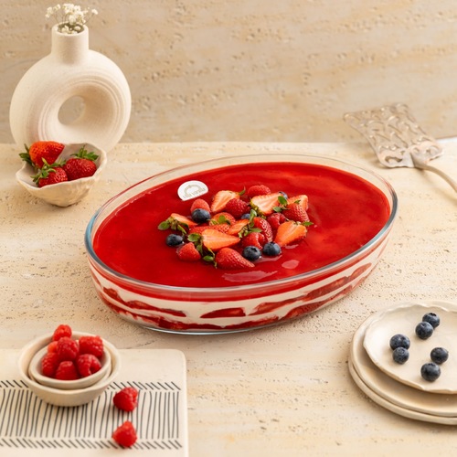Villa Vanilla - Mix berries trifle in Pyrex