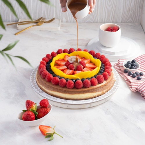 Marble Fruits cheesecake