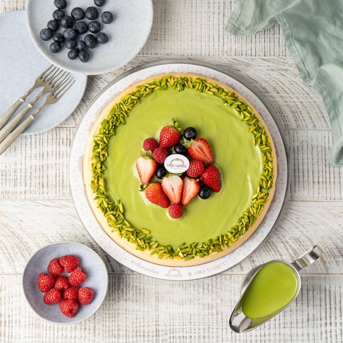 Royal pistachio cheesecake