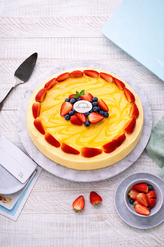 Royal mango cheesecake