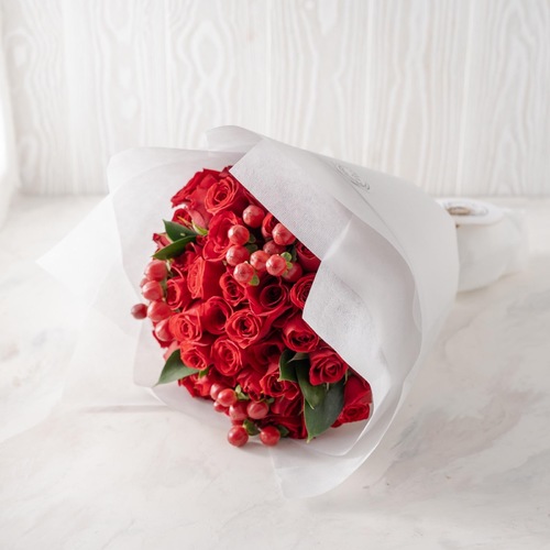 Camellia flowers medium bouquet