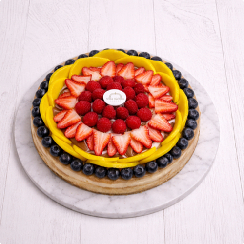 Marble Fruits cheesecake