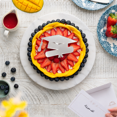 Graduation Fruit cheesecake