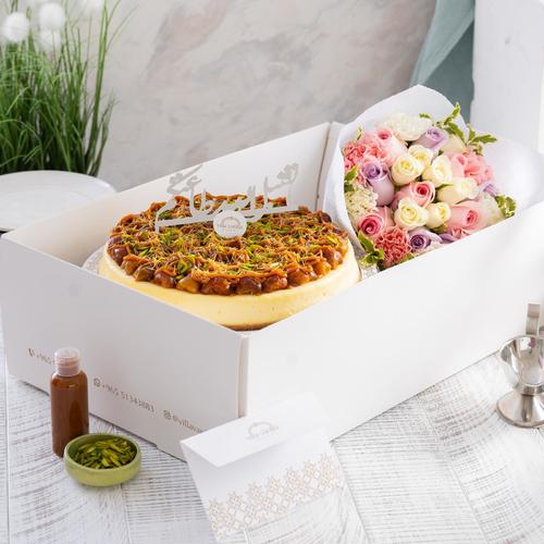 Dates cheesecake &flowers