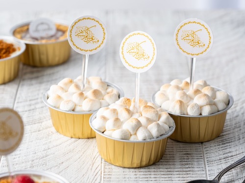 Marshmallow chocolate pudding small