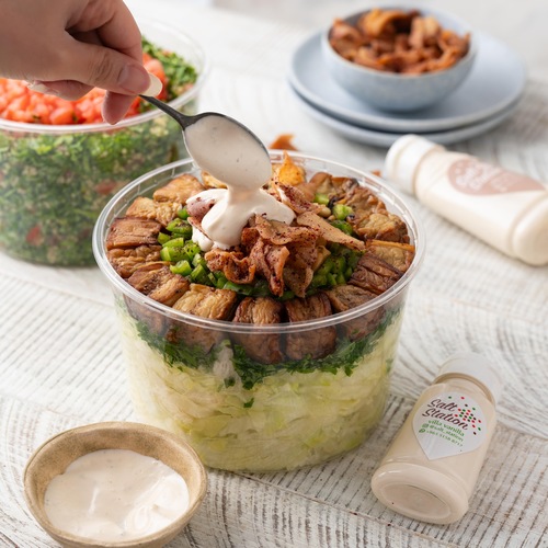 Medium salad plastic plate