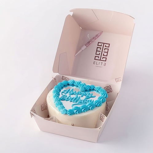 Mirror Mini Cake5 - 4 Inches cake, enough for 1 to 2 persons, flavors are vanilla and strawberry.