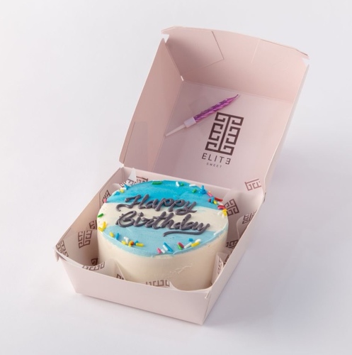 Mini Cake 27 - 4 Inches cake, enough for 1 to 2 persons, flavors are vanilla and strawberry.