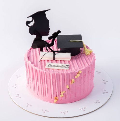 Gradation cake 16 - A 8 inch cake, enough for 8 to 10 people, the flavors are red velvet, vanilla, and chocolate.