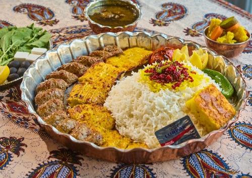 kebab Waziri with rice