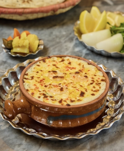 طاجن كالاماري مع الروبيان - طاجن كالاماري مع الروبيان بخلطة الكريما