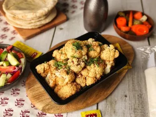 Mesh Bas Falafel - Cauliflower Patter - Fried cauliflower