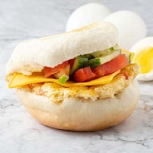 Mesh Bas Falafel - eggs with cheese Sandwich bun