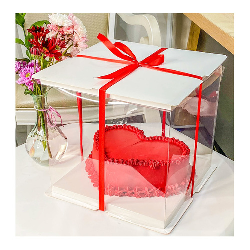 Ville Flowers - RED CAKE - MEDIUM SIZED CAKE ENOUGH FOR 4-6 PERSONS