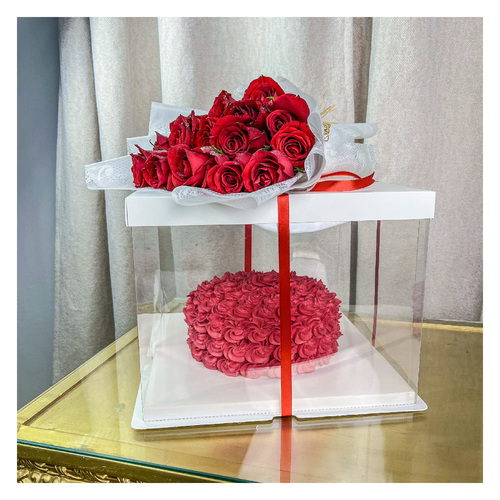 DESIGNER CAKE WITH FLOWERS