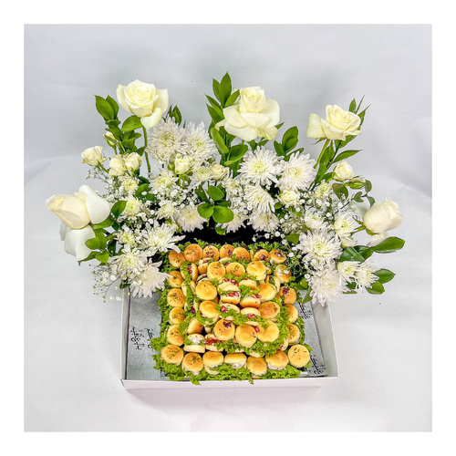 Ville Flowers - FLOWER BOX WITH MINI FATAYER - 72pcs MINI FATAYER