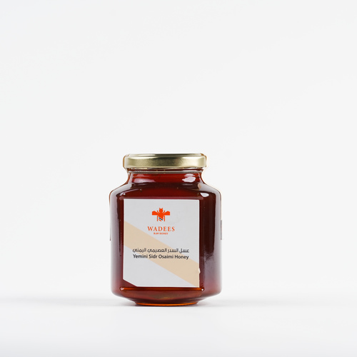 Yemini Sidr Osaimi Honey - Yemeni Sidr Osaimi Honey is extracted from the valley known for the spread of medicinal herbs. Ingredients: Yemeni Sidr Osaimi Honey. Benefits: Treats stomach and duodenal ulcers. Improves body activity. Helps alleviate depression. Increases appetite and desire for food.
Symptoms: Not recommended for use by those allergic to honey.
How to Use: Mix one medium tablespoon with a quarter cup of warm water.