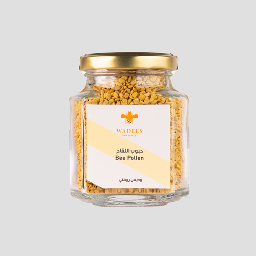 Bee Pollen - Small granules collected by bees during their return journey to the hive. Ingredients: Bee pollen granules
Benefits: Strengthens the immune system Enhances liver function Activates metabolism Prevents hair loss Treats constipation and diarrheaSymptoms: Not recommended for use by pregnant or lactating women and those allergic to pollen. How to Use: One small spoonful per day.
Size: 120 gm