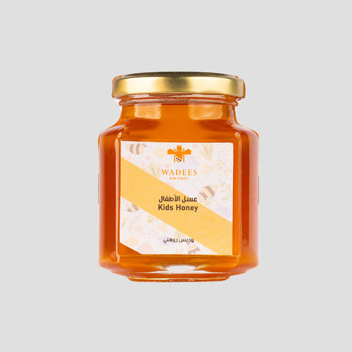 Kids Honey - Description:
100% pure honey derived from the nectar of wild mountain Sidr trees, known for its rich taste and numerous health benefits.Ingredients:
Pure Mountain Sidr Honey
Benefits:
Rich source of antioxidants
Improves digestion
Strengthens the immune system
Helps relieve coughUsage Instructions:
Mix one medium spoon with 1/4 cup of lukewarm water
Best consumed on an empty stomach