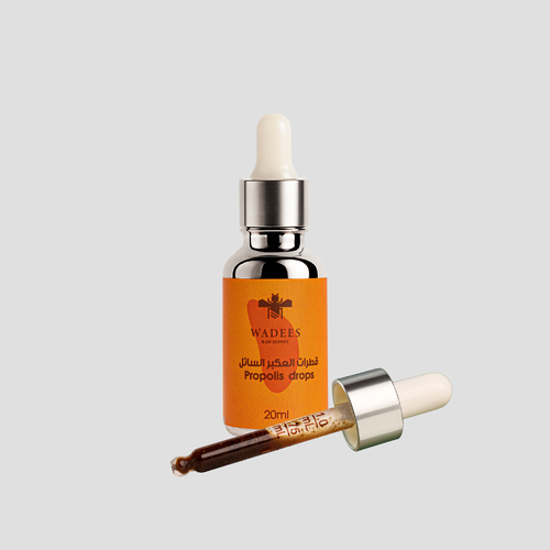 Propolis Drops - A liquid substance extracted from propolis, which is a substance produced by bees. Ingredients: Liquid propolis Benefits: Boos ng immunity. Diuretic and helps improve the functioning of the reproductive system. A powerful antifungal and antiviral agent.Precautions: It slows down blood clotting processes, so its use should be avoided in cases of bleeding. Directions for use:Add two to three drops of propolis per 300 ml of water. Instill it directly into the nose, a drop from each side. Size: 20 ml