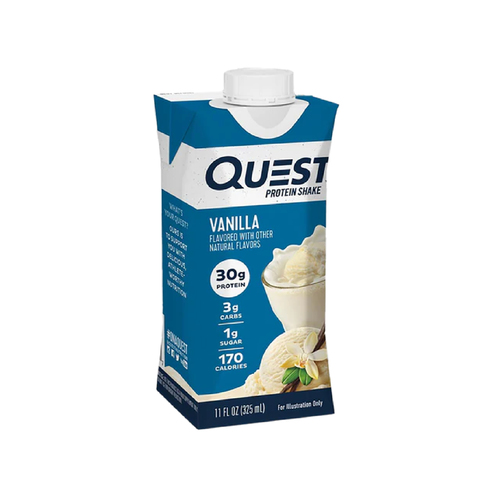 Quest Protein Shake Vanilla Flavored - 325 ML - Quest Protein Shake Vanilla Flavored - Rtd 325 Ml Origin: USA
