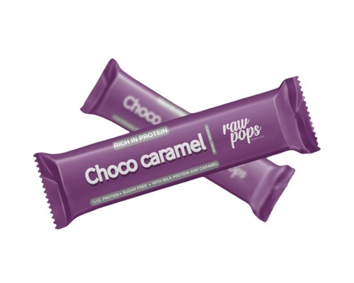 Choco Caramel Protein Bar - Ingredients: blanched peanuts, peanut butter; purified water; isomaltooligosaccharide; sweeteners: maltitol(5%), isomalt (10%); sugar-free chocolate glaze (sweetener: maltitol; cocoa butter; cocoa powder; emulsifier: soy lecithin; chocolate flavoring); emulsifiers: soy lecithin, diglycerides of fatty acids; coconut oil; acidity regulators: citric acid, ascorbic acid; stabilizer: gum arabic; flavorings: peanut flavor, caramel flavor; coloring: sugar colour (150d); salt; preservative: sorbic acid. Nutrition facts: Calories 192kcal Carbs 23g Fats 10g Protein 8g