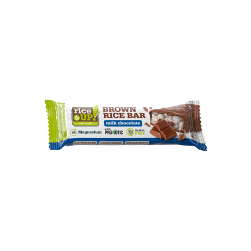 Rice Up Popped Brown Rice Bar with Milk Chocolate 18gm - Rice Up Popped Brown Rice Bar with Milk Chocolate 18gmWeight: 18gm Origin: Bulgaria