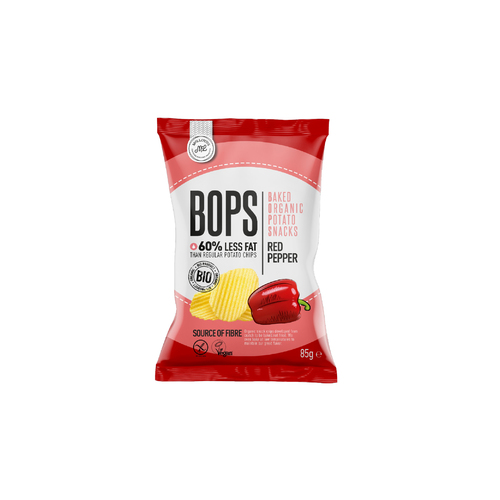 Bops - Baked Organic Potato Snack With Red Pepper 85gm - Bops - Baked Organic Potato Snack With Red Pepper 85gm Weight: 85 gm
 Origin: Slovakia