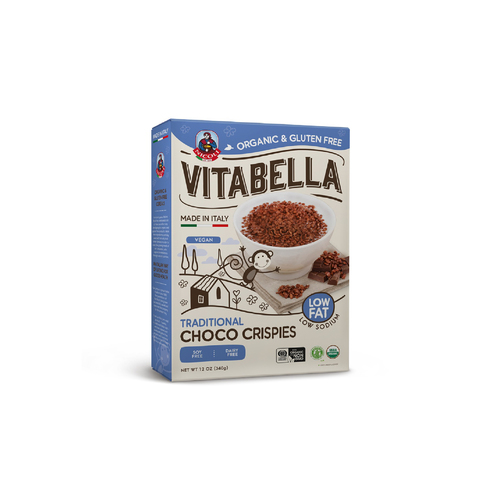 Vitabella Choco Crispies Organic & Gluten Free 340gm - Vitabella Choco Crispies Organic & Gluten Free 340gm Weight: 340 gm  Origin: Italy