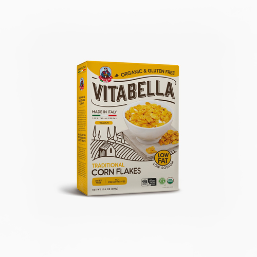 Vitabella Traditional Corn Flakes Organic & Gluten Free 300gm - Vitabella Traditional Corn Flakes Organic & Gluten Free 300gm Weight: 300gm Origin: Italy