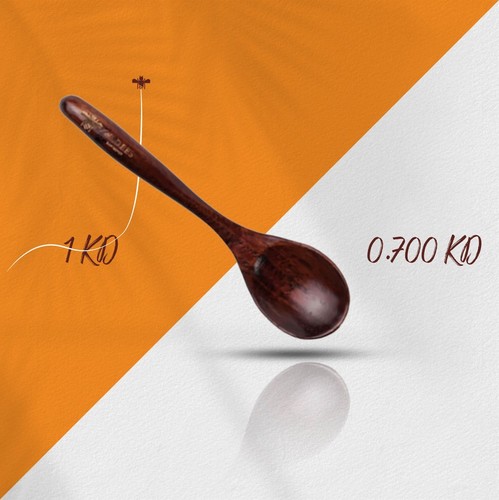 Wooden Spoon - A wooden spoon for a luxurious honey experience, made from natural and food-safe wood, ideal for everyday use or as a gift with honey jars.