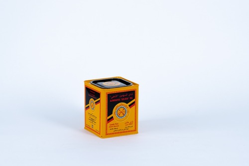 Al Munayes Golden Tea Canister - Brand Name: Almunayes Two Arrows 
Origin: Sri Lanka 
Weight: 400 g