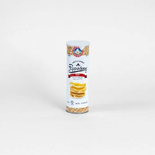 رقاقة العدس  طعم الاصلي - اسم العلامة التجارية: أنكل ساباز بوبادومز 
الوزن: 70 غرام 
المنشأ: ماليزيا