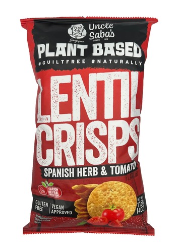 رقائق العدس بطعم الطماطم - اسم العلامة التجارية: أنكل ساباز بوبادومز 
الوزن: 115 غرام 
المنشأ: ماليزيا