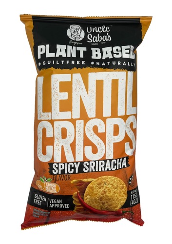 رقائق العدس بطعم الحار - اسم العلامة التجارية: أنكل ساباز بوبادومز 
الوزن: 115 غرام 
المنشأ: ماليزيا