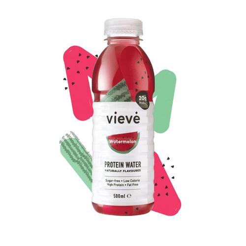 Vieve Water - 20 G Protein - Water Melon Flavoured 500 Ml - Vieve Water – 20 g Protein – Watermelon Flavoured Origin: UK Net weight: 500 ml