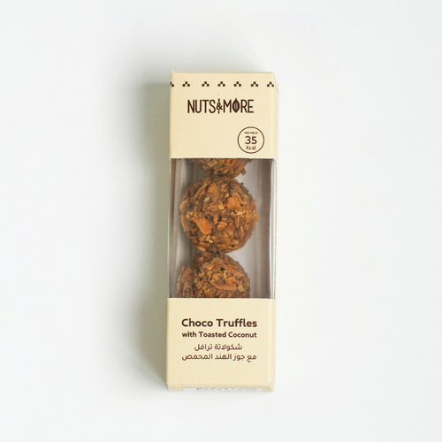 Choco Truffles With Toasted Coconut